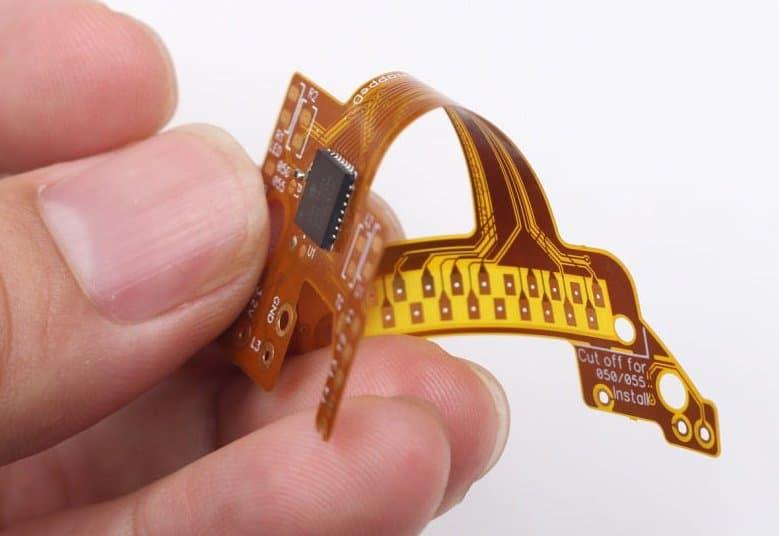 Flexible PCB coverlay stiffener and assembly design